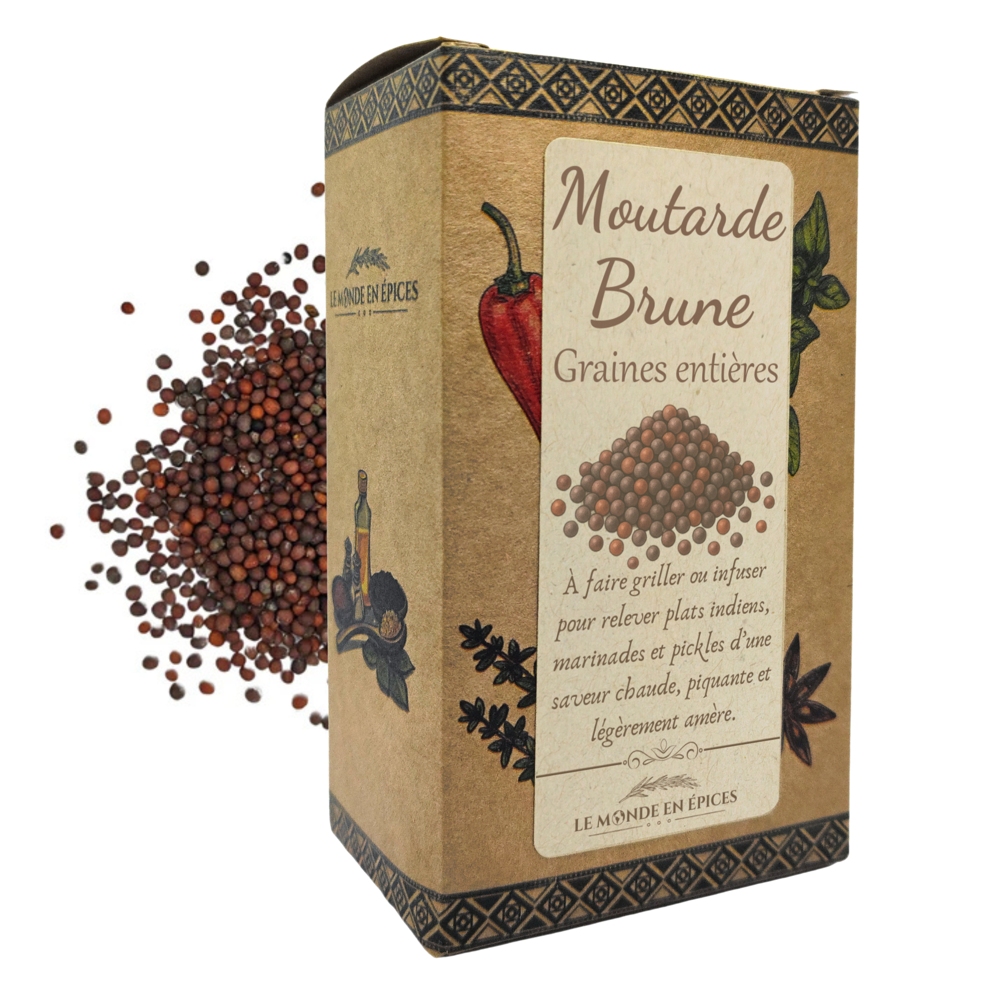 Moutarde brune graines